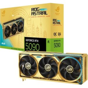کارت گرافیک ایسوس مدل ROG Astral RTX 5090 OC Dhahab حافظه 32 گیگابایت